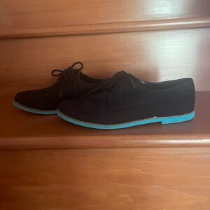 Mossimo Supply Co. Black & Blue Loafers - Size 8.5